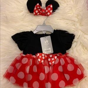 Minnie Mouse 0-3mo disney costume  and Tinkerbell